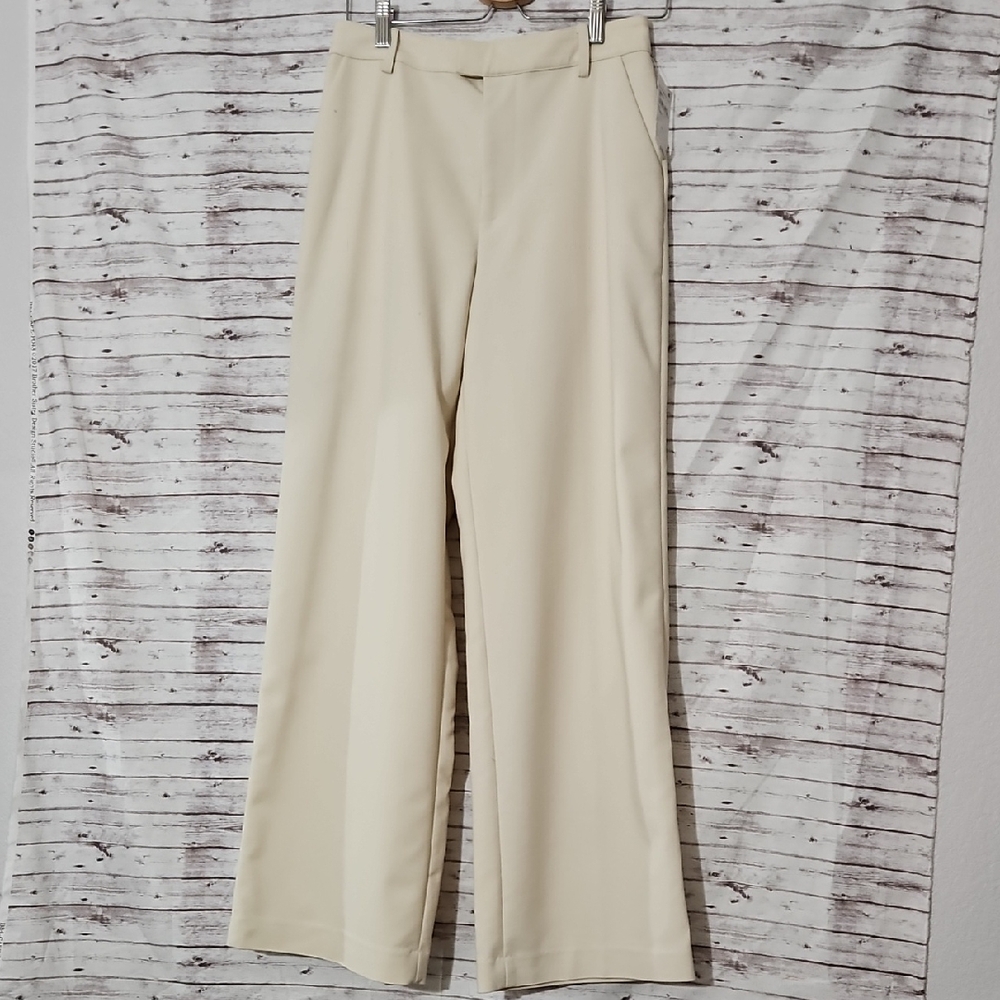 Good American Cream Trousers